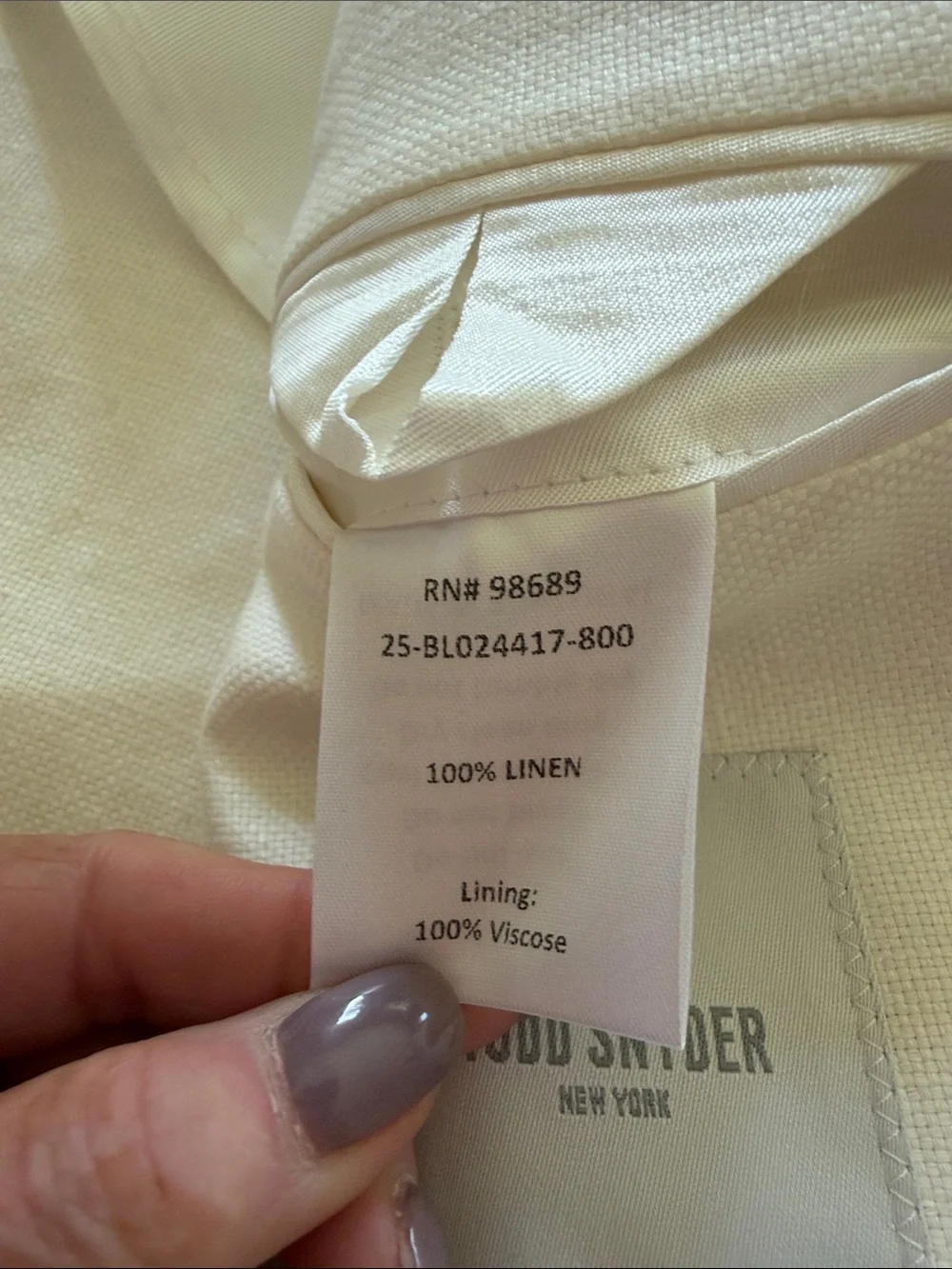 Todd Snyder White Birch Linen Madison Jacket Sz 44L.  New